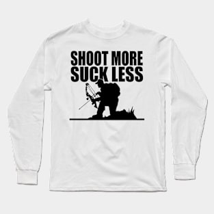 Shoot More Suck Less Funny Hunting Long Sleeve T-Shirt